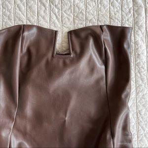 Zara bodysuit (faux leather)